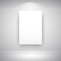 Empty Frame On Wall vector