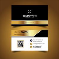 Bright Gold Business Card vector