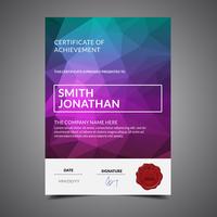 Modern Cool Diploma Template vector