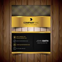 Silver And Gold Abstract Business Card vector