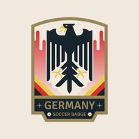 Insignias de fútbol de la Copa Mundial de Alemania vector