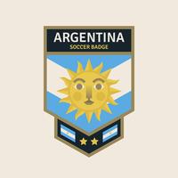 Insignias de fútbol de la Copa Mundial de Argentina vector