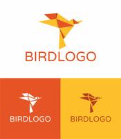 Origami Bird Logo vector