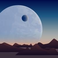 Awesome Moon Spacescape Vectors