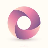 diseño de vector de círculo de bucle infinito