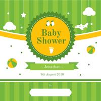 Baby Shower Invitation Vector