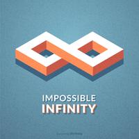 Abstract Isometric Impossible Infinity Vector Symbol