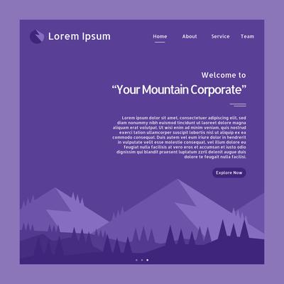 Funky Corporate Web Header