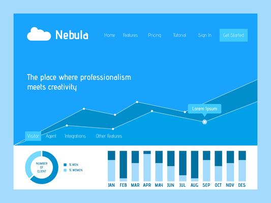 Funky Corporate Web Header