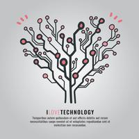 tecnología del amor vector