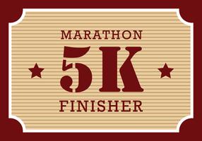 Finisher 5K vector