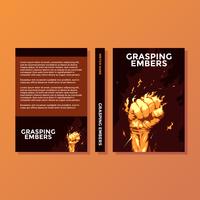 Grasping Embers Motivational Book Cover Vector