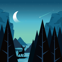 National Park Illustration vector