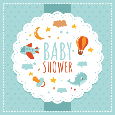 Premium Vector  Baby shower girl