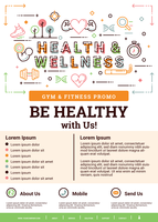 Health And Wellness Brochure vector