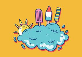 Summer Popsicles Vector