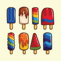 Summer Popsicles Vectors