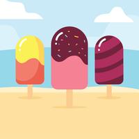 Summer Popsicles vector