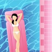 Pool Inflatables Sunbath Vector