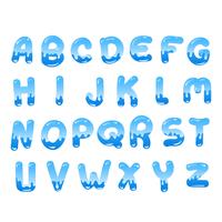 Water Alphabet vector