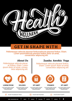 Health And Wellness Brochure vector