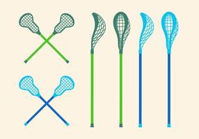 palitos de lacrosse de vector