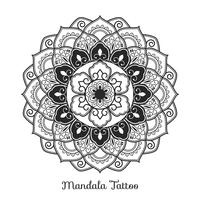 Mandala ornament. Boho style background design vector