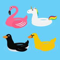 Animal Pool Float Swimming Ring Ride for Adult Kids vector