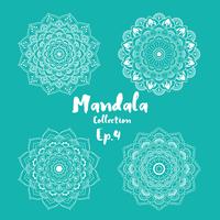 Set of mandala decorative and ornamental design vector