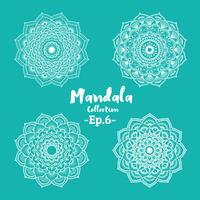 Set of mandala decorative and ornamental design vector