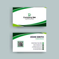 Green Business Card vector