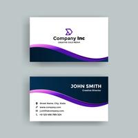 Purple Elegant Business Card vector