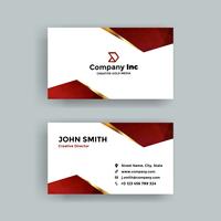 Dark Red Business Card vector