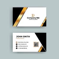 Gold Elegant Business Card vector