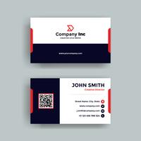 Red And Blue Business Card vector