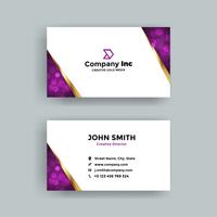 Purple Abstract Business Card vector