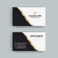 Black And Gold Squared Business Card