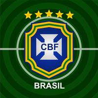 Brazilian Soccer Patch vector