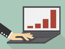 graphs and charts vector