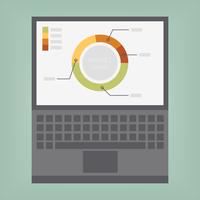 Graph and charts vector