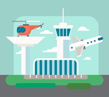 Airport Illustration vector