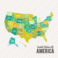 United States of America Map vector