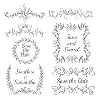 Wedding Element Floral Ornament vector