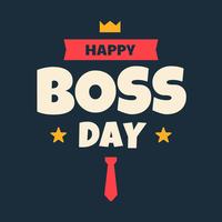 Happy Boss Day vector