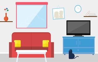 Vector Living Room Illustration