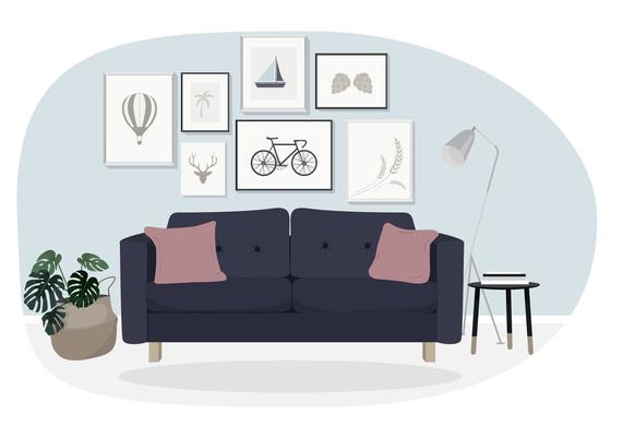 Vector Interior Design Illustration