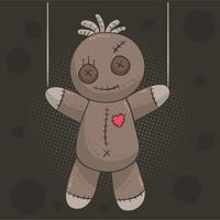 Spooky Voodoo Doll Vector