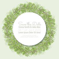 Vector Save the Date Wreath