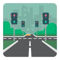 Road Intersection vector