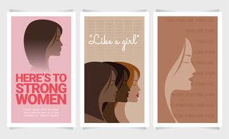 Vector Mujeres Posters